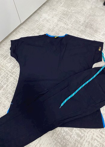 Erkek Lacivert hemşire forması - Görsel 2