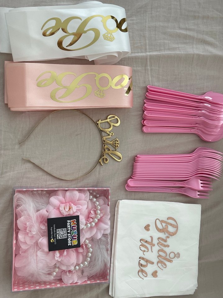 Pembe Pastel Bekarlığa Veda Parti Seti - Görsel 2