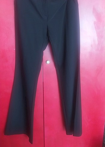 Deri detaylı Düğmeli Siyah Kadın Ofis Takım Elbise - Görsel 5