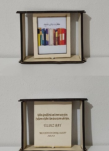 Ahsap dönerli pano 
