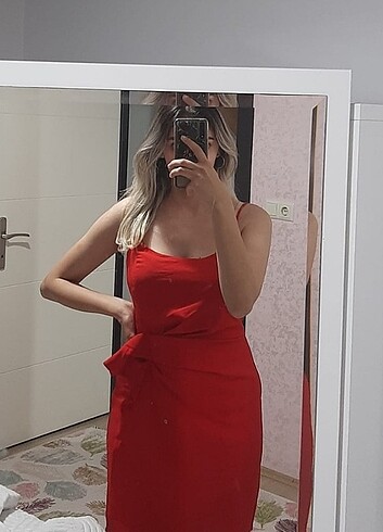 Trendyol & Milla Kırmızı Abiye elbise 