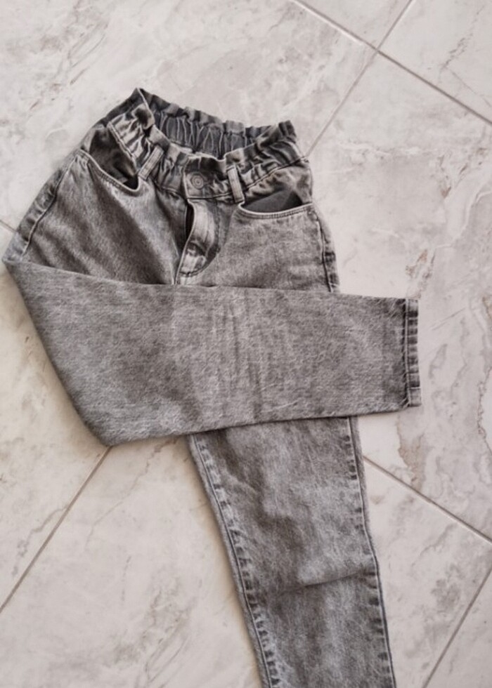 Kız çocuk mom pantolon  - Görsel 4