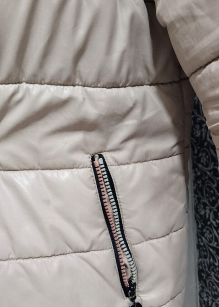 Bayan şişme mont kısa  - Görsel 2