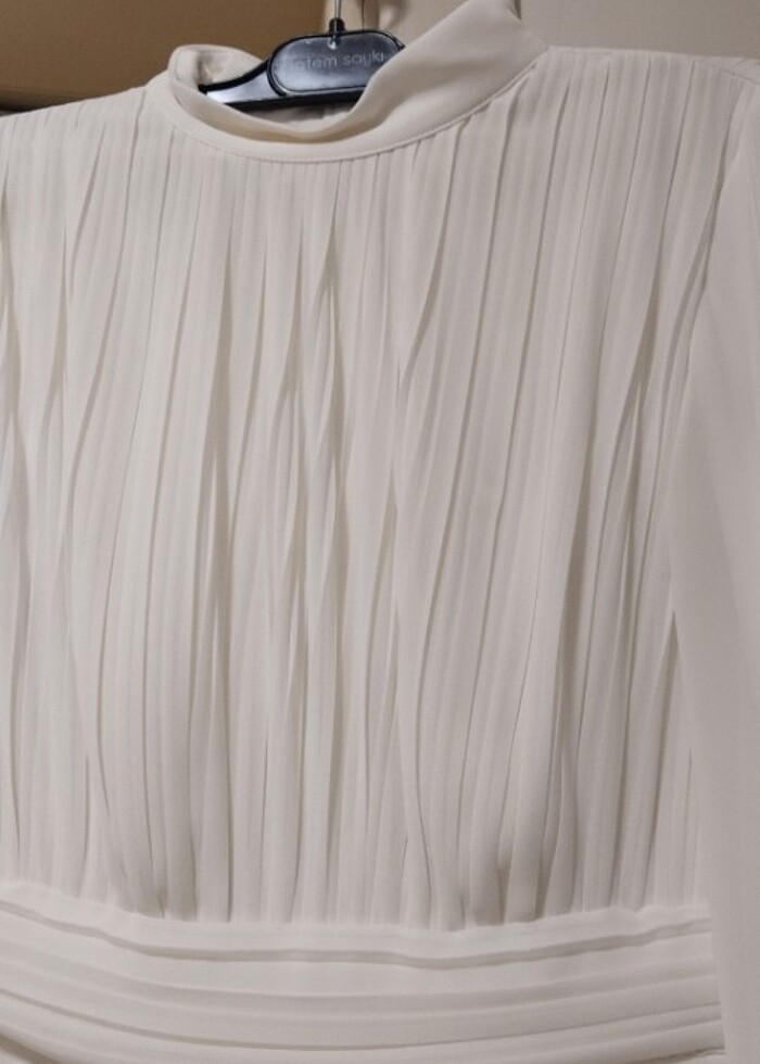 Kırık beyaz nikah sünnet annesi biye elbise  - Görsel 3