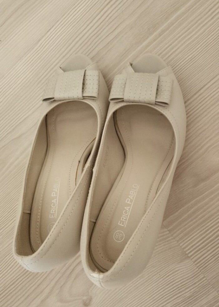 Topuklu 38 numara önü açık ayakkabı  - Görsel 2