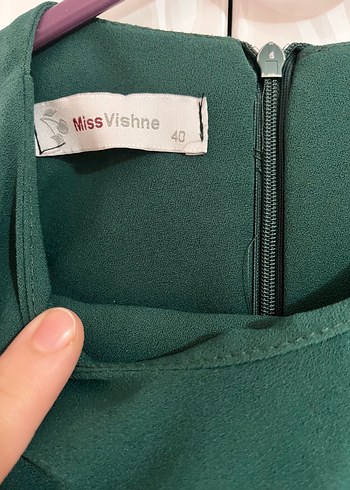 Krep tesettür ikili takım (ZÜMRÜT YEŞİLİ) - Görsel 4