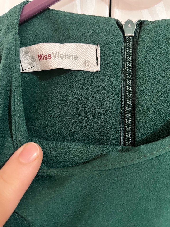 Krep tesettür ikili takım (ZÜMRÜT YEŞİLİ) - Görsel 4