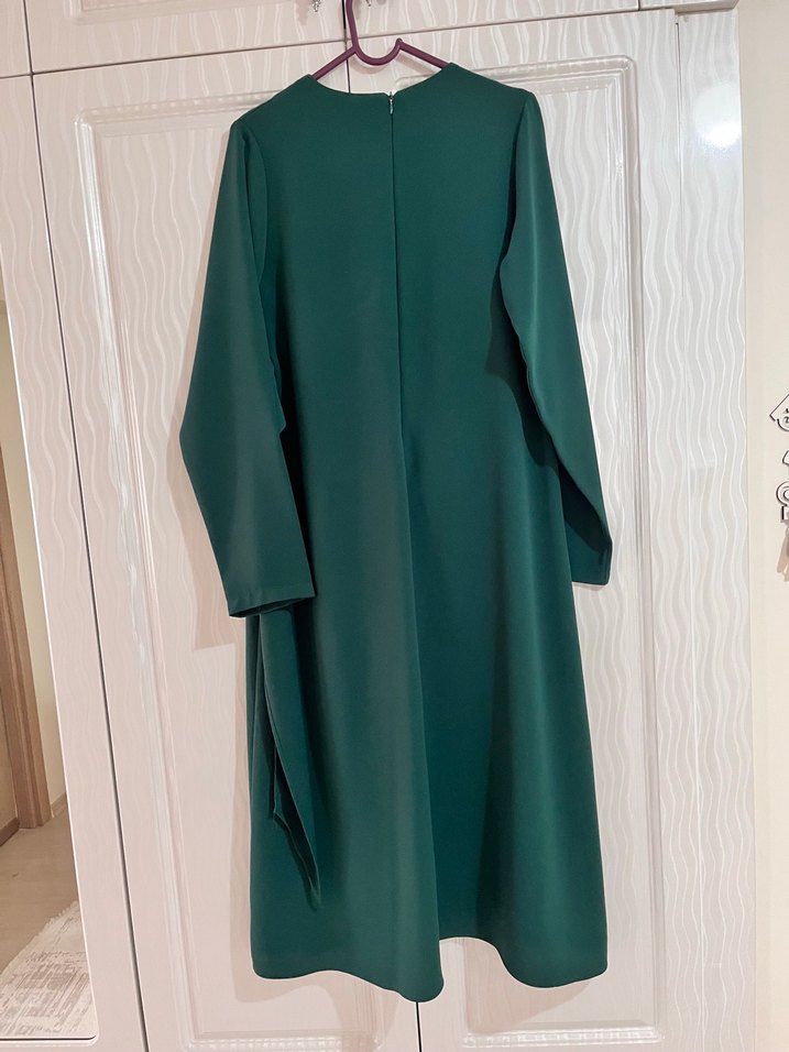 Krep tesettür ikili takım (ZÜMRÜT YEŞİLİ) - Görsel 5