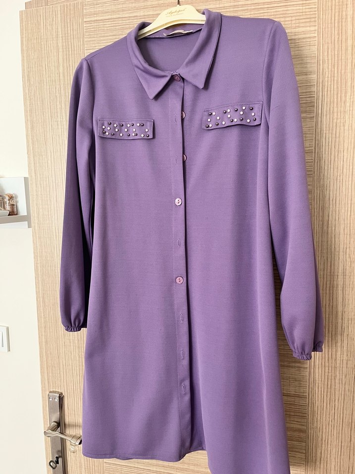 Modaselvim incili tunik gömlek - Görsel 2