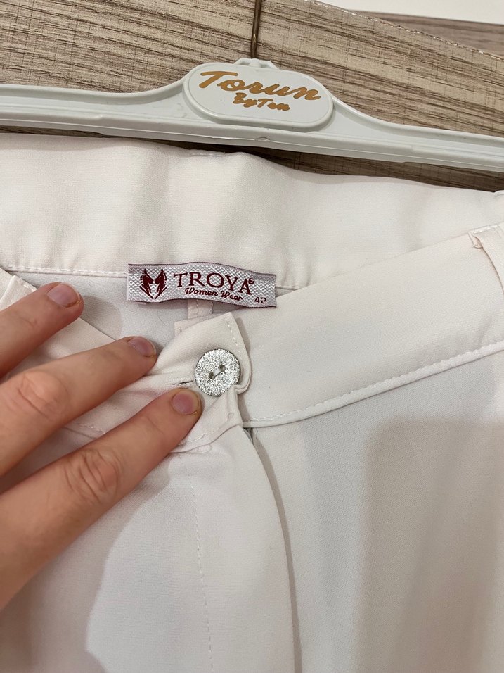 Troya kadın kumaş pantolon - Görsel 3