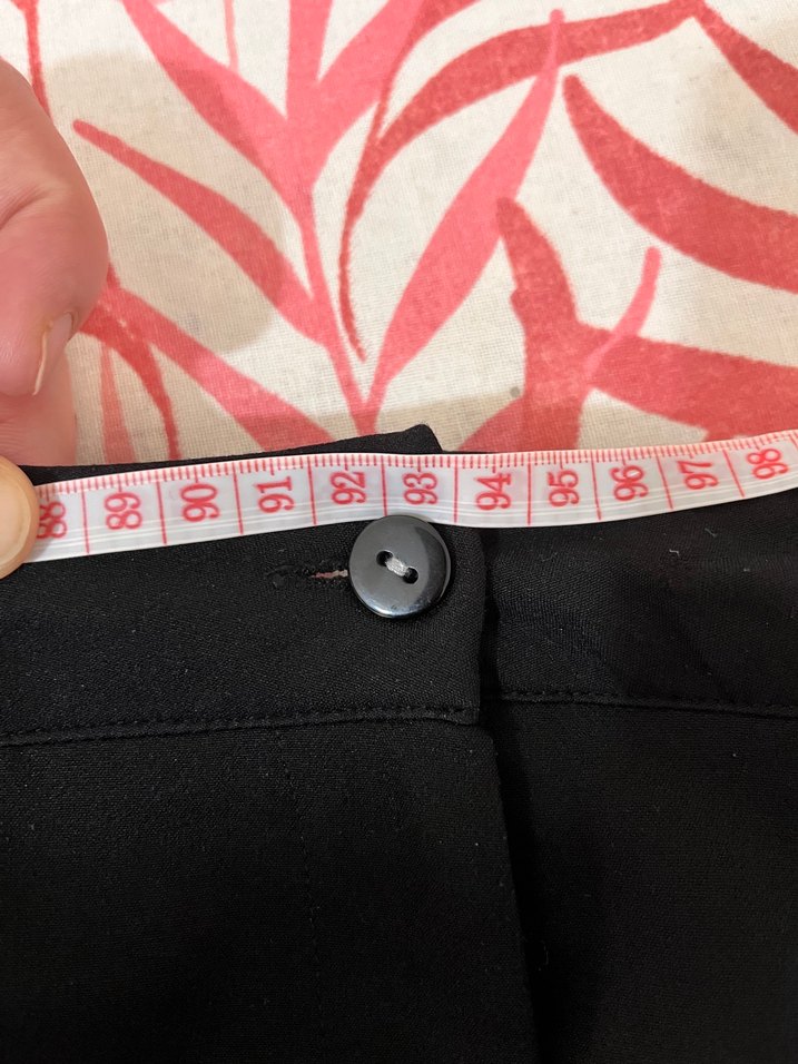 Kadın Siyah Kumaş pantolon - Görsel 5