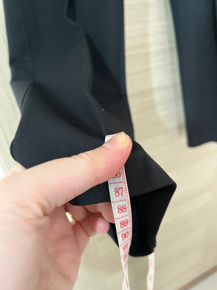 Kadın Siyah Kumaş pantolon - Görsel 3