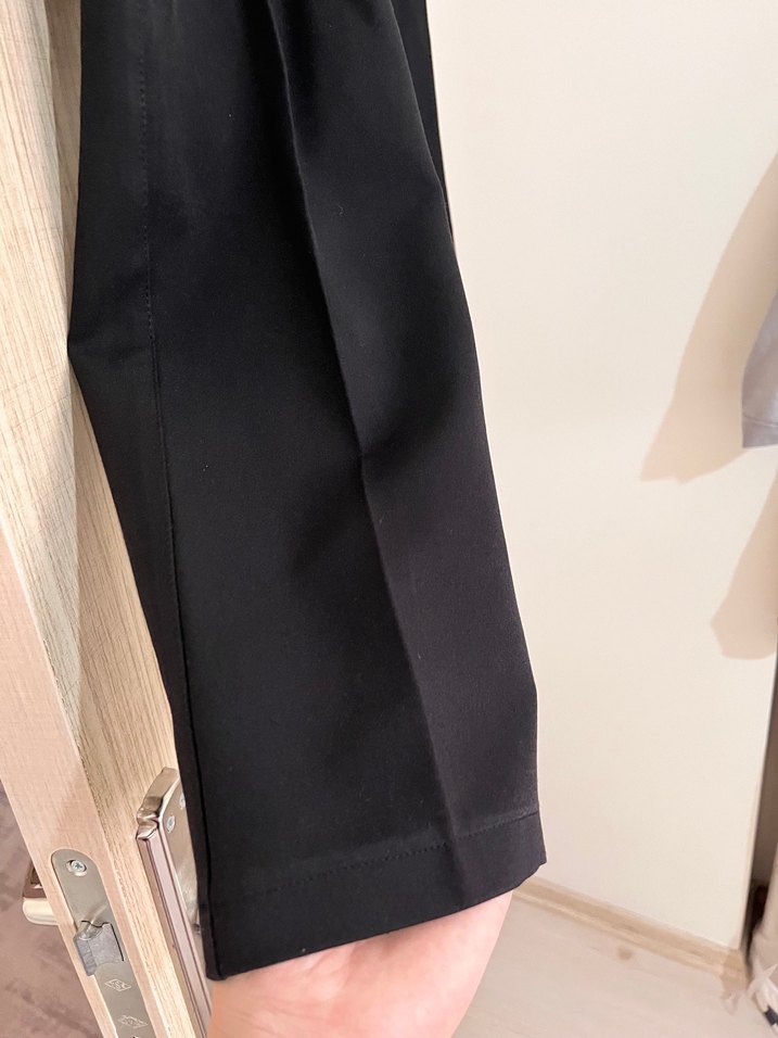 Kadın Siyah Kumaş pantolon - Görsel 2