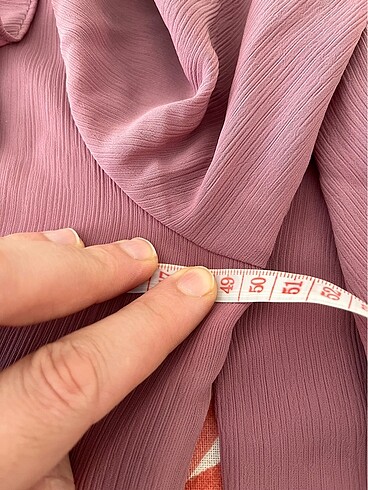 GÜL KURUSU ŞİFON ELBİSE - Görsel 6