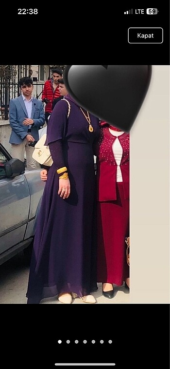 Şifon tesettür abiye - Görsel 5