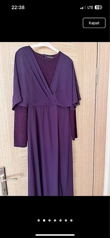 Şifon tesettür abiye - Görsel 4