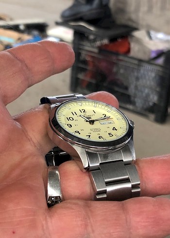 Seiko Sarı Kadranlı Erkek Klasik Saat SEİKO 5