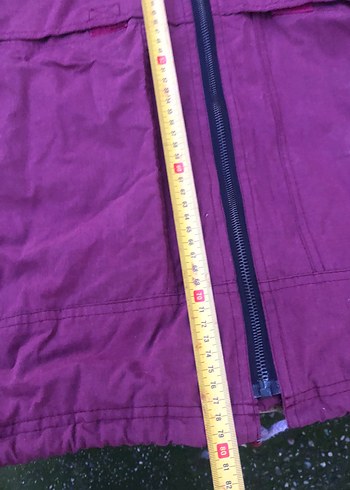 Bordo Fermuarlı Erkek mont - Görsel 5