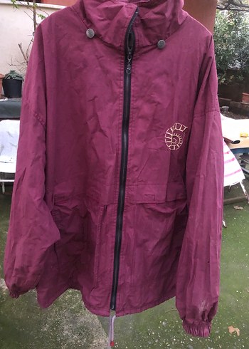 Bordo Fermuarlı Erkek mont - Görsel 2