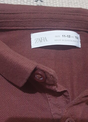11-12 Yaş Beden bordo Renk Zara lakos