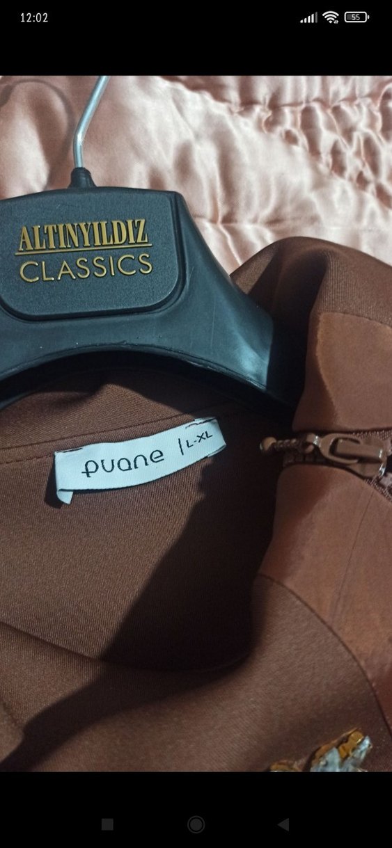 Kahverengi Salaş Midi Tunik - Görsel 3