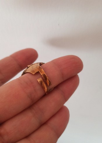 AKİK TAŞ BAKİR YÜZÜK - Görsel 5