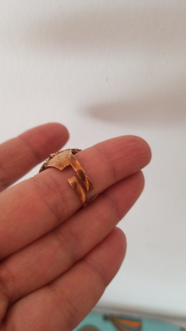 AKİK TAŞ BAKİR YÜZÜK - Görsel 5