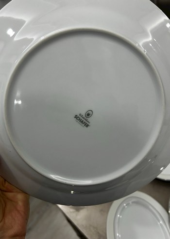 Gri Çizgili Beyaz Yemek Takımı 12 kisilik - Görsel 4