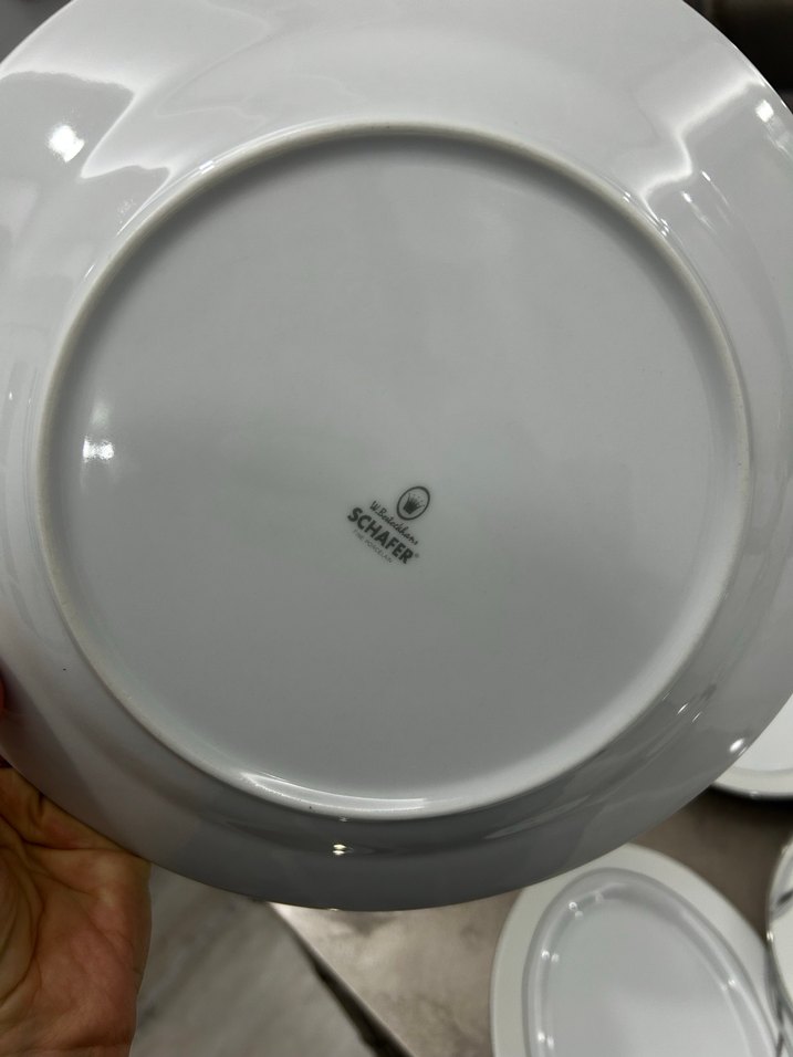 Gri Çizgili Beyaz Yemek Takımı 12 kisilik - Görsel 4