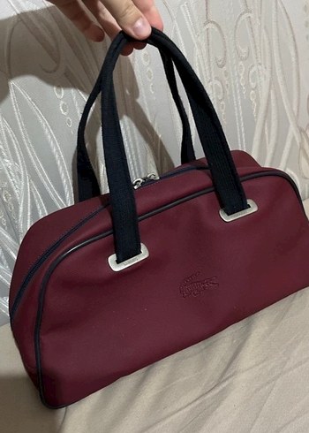 Lacoste Bordo Siklik Sehir Ve Geceye Uygun El Cantasi