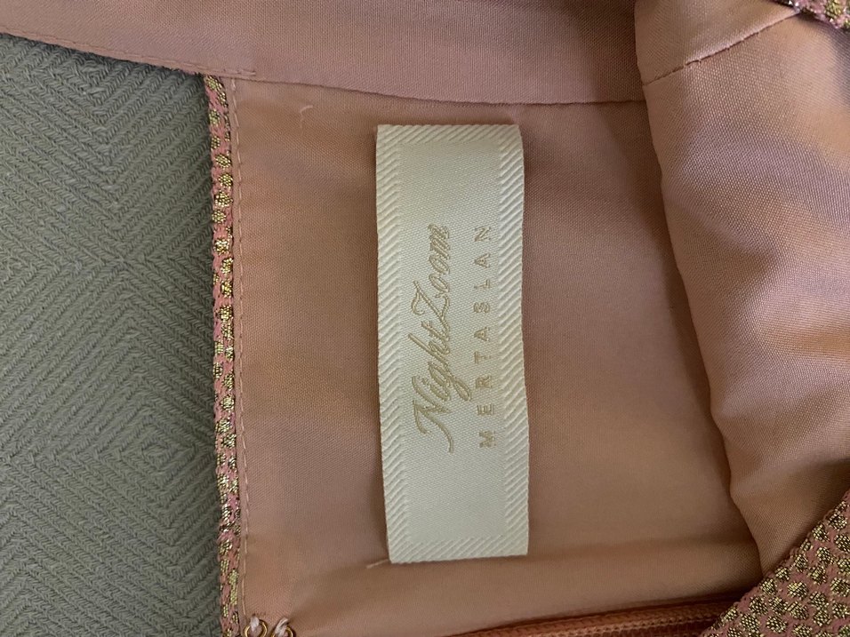 ADL Pembe askılı abiye elbise - Görsel 5