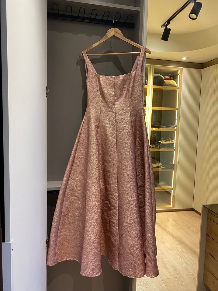 ADL Pembe askılı abiye elbise - Görsel 4