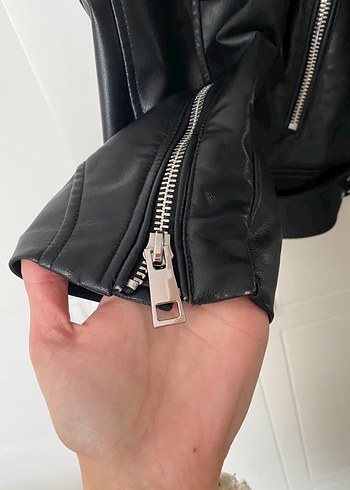 ZARA deri ceket - Görsel 4