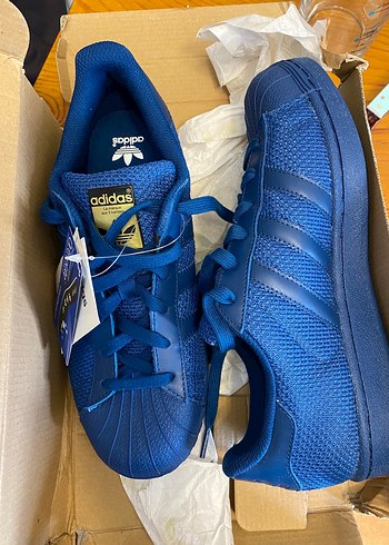 Adidas superstar Lacivert Kadın Spor Ayakkabı - Görsel 2