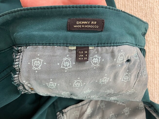 Massimo Dutti Massimo Dutti Yesil Jean