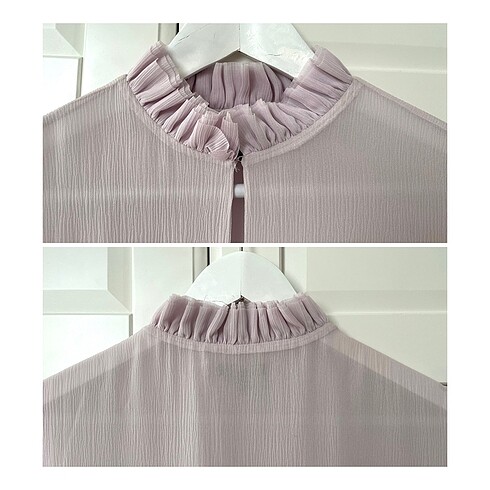 Massimo Dutti Massimo Dutti Lila İpek Bluz