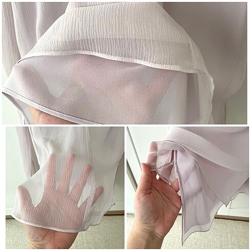 m Beden Massimo Dutti Lila İpek Bluz