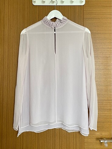 Massimo Dutti Lila İpek Bluz