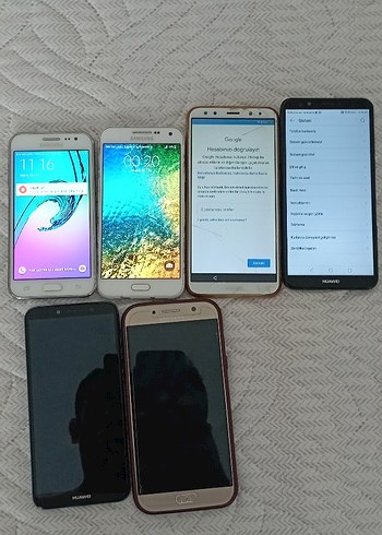 Çeşitli Android Telefonlar - Gri ve Koyu Tonlar