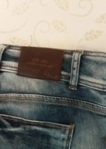 Lacivert Kadın Normal Boy Kot Pantolon - Görsel 4