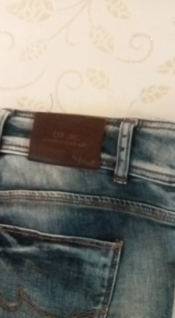 Lacivert Kadın Normal Boy Kot Pantolon - Görsel 4