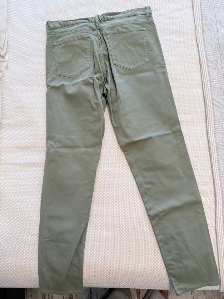Orijinal Lacoste Haki Kadın Keten Pantolon — görsel 4/4