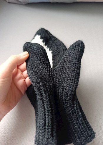 Beyaz Kalp Detaylı Sevgili/Eş eldiveni - Görsel 3