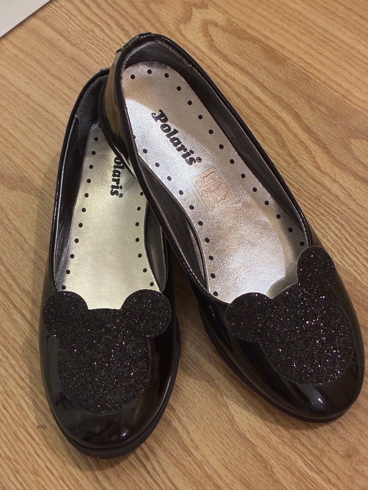 Kız Çocuk Siyah Rugan Babet Ayakkabı - Görsel 5