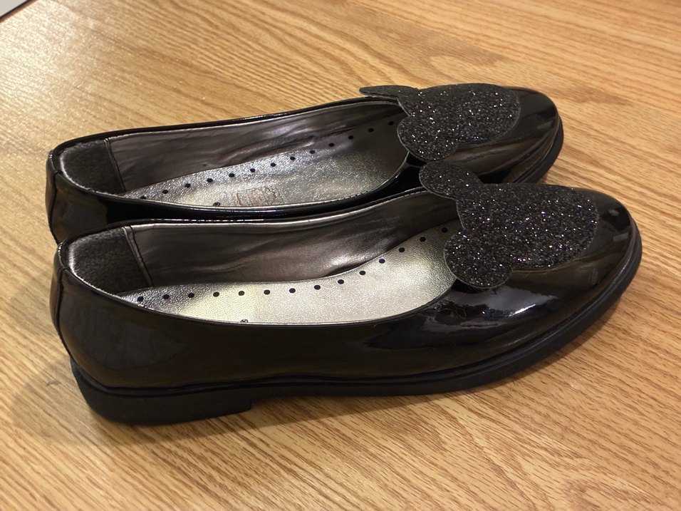 Kız Çocuk Siyah Rugan Babet Ayakkabı - Görsel 2