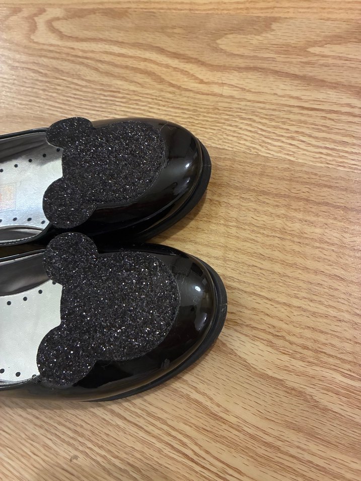 Kız Çocuk Siyah Rugan Babet Ayakkabı - Görsel 4