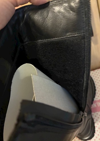 Siyah Deri Çizme - Görsel 5