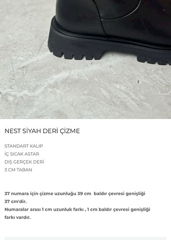 Siyah Deri Çizme - Görsel 9