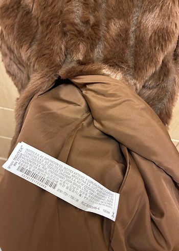 Zara Kahverengi Kürklü  Yelek - Görsel 4