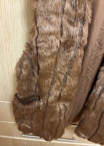 Zara Kahverengi Kürklü  Yelek - Görsel 8